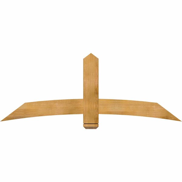 Ekena Millwork Bellingham Rough Sawn Timber Gable Bracket, Western Red Cedar, 72"W x 27"H x 2"D x 6"F, 9/12 Pitch GBW072X27X0206BEL00RWR - main